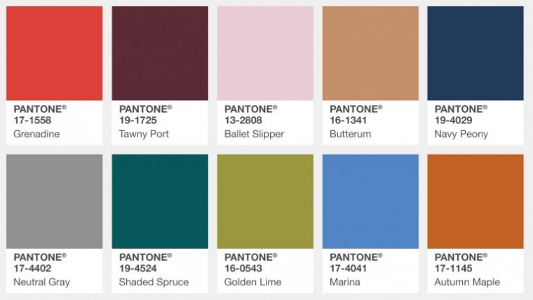 Top 10 Colors for Fall 2017 From PANTONE