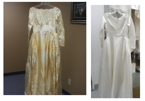 Amazing Before and After Pictures: Wedding Gown Restoration
